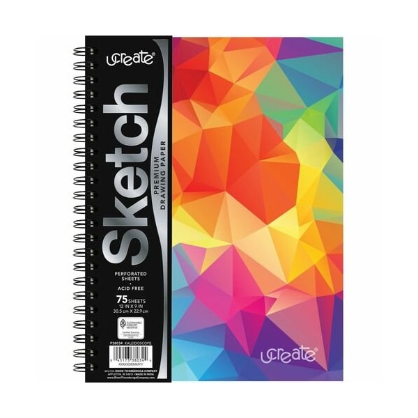 Pacon Sketchbook, Kaleidoscope, 75 PACP38034 - main